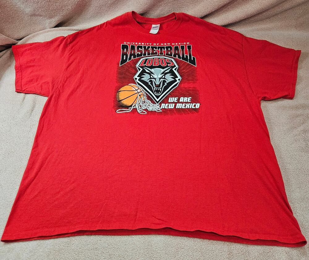 University of New Mexico Lobos Basketball Graphic T-Shirt 4XL - Picture 1 of 6